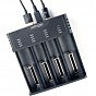 Зарядное устройство для аккумуляторов EnerGenie input:TYPE-C/Micro-USB, AAA/AA/...14650/18650, power bank function (BC-USB-02) (U0736831)