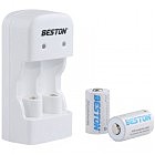 Зарядное устройство для аккумуляторов Beston BST-CD643 2slots for CR123A LiFePo + 2 аккумулятора CR123A (AAB1885)