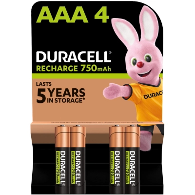 Аккумулятор Duracell AAA HR03 750mAh * 4 (5007331) (U0797439)