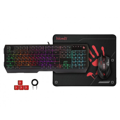 Комплект A4Tech Bloody B1700 USB Black (Bloody B1700 Black) (U0826149)