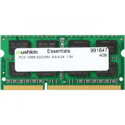 Модуль памяти для ноутбука SoDIMM DDR3 4GB 1333 MHz Essentials Mushkin (991647) (U0857354)