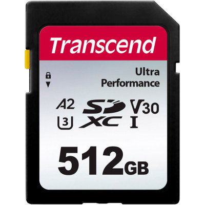 Карта памяти Transcend 512GB SD class 10 UHS-I U3 4K (TS512GSDC340S) (U0874209)