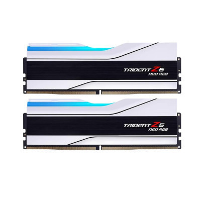 Модуль памяти для компьютера DDR5 32GB (2x16GB) 6400 MHz Trident Z5 Neo RGB Matte White G.Skill (F5-6400J3239G16GX2-TZ5NRW) (U0909457)