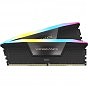 Модуль памяти для компьютера DDR5 32GB (2x16GB) 6000 MHz Vengeance RGB Black Corsair (CMH32GX5M2E6000C36) (U0909505)