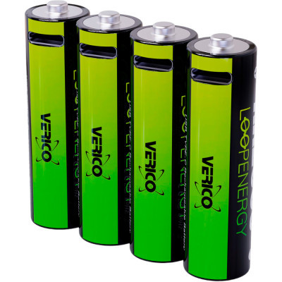 Аккумулятор Verico AAA USB Type-C 600mAh 1.5V Li-ion * 4 (LoopEnergy) (1UDBT-A2WEBC-NN) (U0910476)