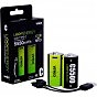 Аккумулятор Verico C/R14 USB Type-C 3700mAh 1.5V Li-ion * 2 (LoopEnergy) (1BTOV-A4N0A2-NN) (U0910477)