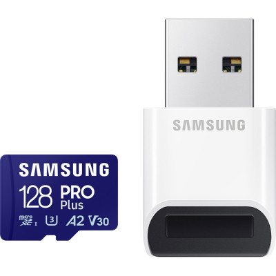 Карта пам'яті Samsung 128GB microSDXC calss 10 UHS-I V30 Pro Plus (MB-MD128SB/WW) (U0911684)