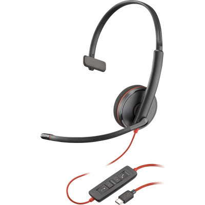 Навушники Poly BlackWire C3210 USB-C HS Mono (8X214AA) (U0920644)