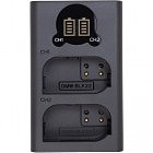 Зарядное устройство для фото PowerPlant Panasonic DL-BLK22 для двух аккумуляторов (CH980376)