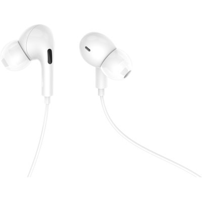 Наушники Denmen HF DR06 3.5mm 1.2 м White (DE-DR06-WH) (U0931515)