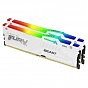 Модуль памяти для компьютера DDR5 32GB (2x16GB) 6400 MHz Beast White RGB XMP Kingston Fury (ex.HyperX) (KF564C32BWAK2-32) (U0944186)