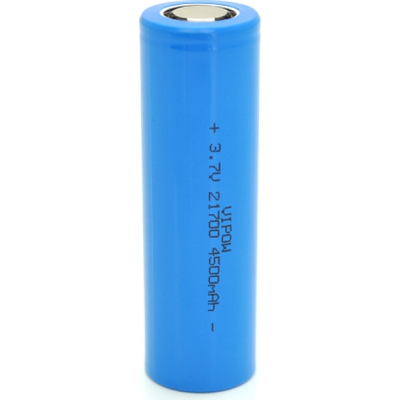 Аккумулятор 21700 4500mAh, 3.7V, Blue, FlatTop Vipow (ICR21700-4500mAhFT / 31079) (U0947560)