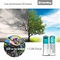 Аккумулятор ColorWay AA USB-С 2220 mAh 1.5V (2шт) (Li-Polymer) (CW-UBAA-10) (U0949529)