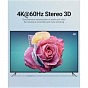 Кабель мультимедійний USB-C 3.1 to HDMI 1.5m 90° 4K 60 Гц PVC Black Vention (CGVBG) (U0955461)