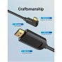 Кабель мультимедійний USB-C 3.1 to HDMI 1.5m 90° 4K 60 Гц PVC Black Vention (CGVBG) (U0955461)