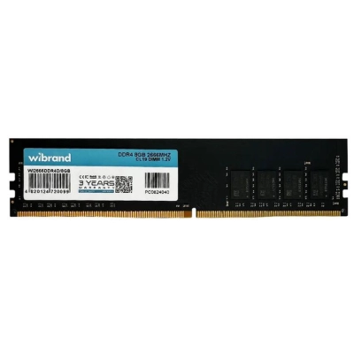 Модуль памяти для компьютера DDR4 8GB 2666 MHz Wibrand (WI2666DDR4D/8GB) (U0982482)