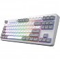Клавіатура Hator Rockfall 3 Mecha TKL QMK/VIA Orange Wireless White (HTK851UA) (U1012009)