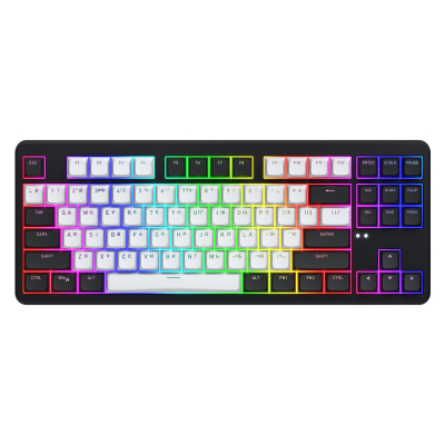 Клавиатура Hator Rockfall 3 Mecha TKL QMK/VIA Orange Wireless Black (HTK850UA) (U1012013)