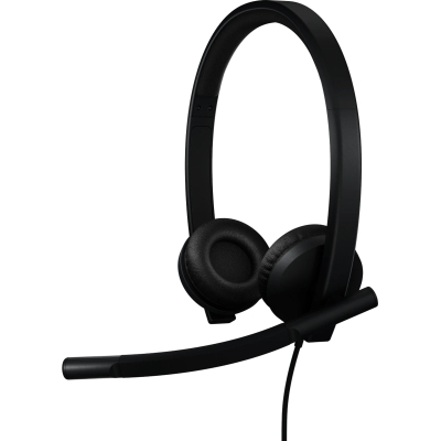 Наушники Logitech H570e Corded for Business Stereo Teams USB-A Black (981-001430) (U1018133)