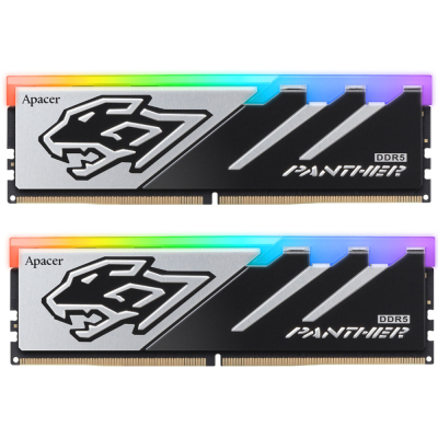 Модуль пам'яті для комп'ютера DDR5 32GB (2x16GB) 6000 MHz Panther RGB Apacer (AH5U32G60C6229BAA-2) (U1018598)