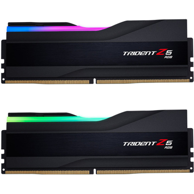 Модуль памяти для компьютера DDR5 96GB (2x48GB) 5600 MHz Trident Z5 RGB Matte Black G.Skill (F5-5600J4040D48GX2-TZ5RK) (U1018654)