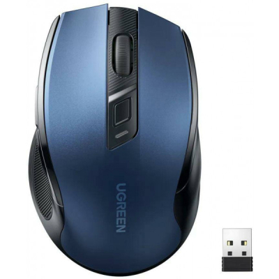 Мишка Ugreen MU006 Ergonomic Wireless Blue (15064) (U1030427)