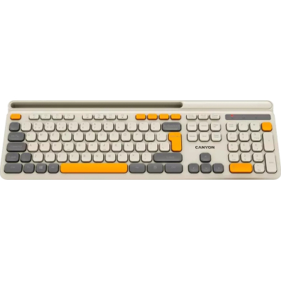 Клавіатура Canyon HKB-W03 Wireless UA Beige (CNS-HKBW03BG) (U1030964)