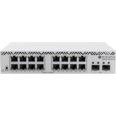 Коммутатор сетевой Mikrotik CSS318-16G-2S+IN (U1031299)