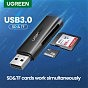 Считыватель флеш-карт Ugreen USB 3.0 Type-A for 2xSD 5Gb CM264 (60722) (U1031360)